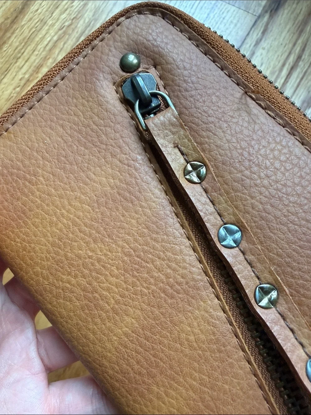 Free People Vegan Leather Wristlet Wallet